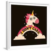 Unicorn Don't Care-Michael Buxton-Framed Premium Giclee Print