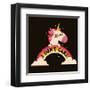 Unicorn Don't Care-Michael Buxton-Framed Art Print