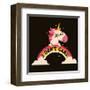 Unicorn Don't Care-Michael Buxton-Framed Art Print