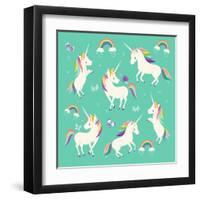 Unicorn Frolic-Heather Rosas-Framed Art Print