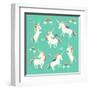 Unicorn Frolic-Heather Rosas-Framed Art Print