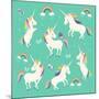 Unicorn Frolic-Heather Rosas-Mounted Art Print