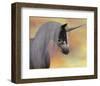 Unicorn Head Portrait-null-Framed Art Print