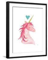 Unicorn Magic I Heart-Melissa Averinos-Framed Art Print