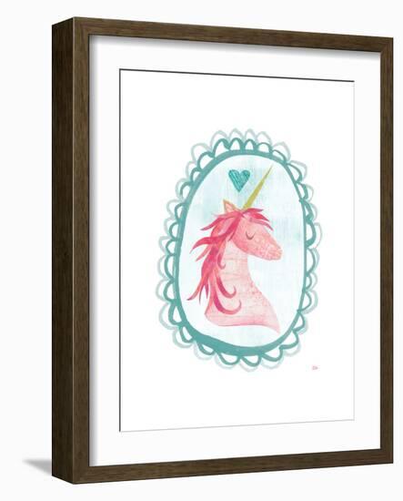 Unicorn Magic I with Border-Melissa Averinos-Framed Art Print