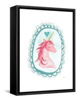 Unicorn Magic I with Border-Melissa Averinos-Framed Stretched Canvas