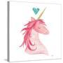 Unicorn Magic II Heart Sq-Melissa Averinos-Stretched Canvas