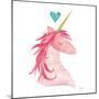 Unicorn Magic II Heart Sq-Melissa Averinos-Mounted Art Print