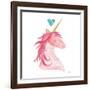 Unicorn Magic II Heart Sq-Melissa Averinos-Framed Art Print