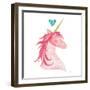 Unicorn Magic II Heart Sq-Melissa Averinos-Framed Art Print