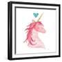 Unicorn Magic II Heart Sq-Melissa Averinos-Framed Art Print