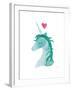 Unicorn Magic II Heart-Melissa Averinos-Framed Art Print