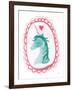 Unicorn Magic II with Border-Melissa Averinos-Framed Art Print