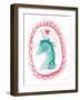 Unicorn Magic II with Border-Melissa Averinos-Framed Art Print