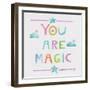 Unicorn Magic V Sq Clouds-Melissa Averinos-Framed Art Print