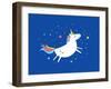 Unicorn/ Rainbow Vector/Illustration-lyeyee-Framed Art Print