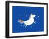 Unicorn/ Rainbow Vector/Illustration-lyeyee-Framed Art Print