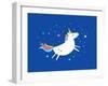 Unicorn/ Rainbow Vector/Illustration-lyeyee-Framed Art Print