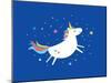 Unicorn/ Rainbow Vector/Illustration-lyeyee-Mounted Art Print