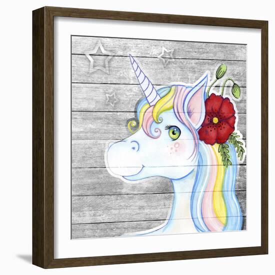 Unicorn Silver-Valarie Wade-Framed Giclee Print