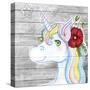 Unicorn Silver-Valarie Wade-Stretched Canvas