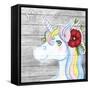 Unicorn Silver-Valarie Wade-Framed Stretched Canvas