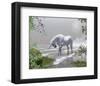 Unicorn Spring Snow Mountains-null-Framed Art Print