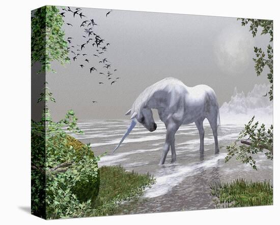 Unicorn Spring Snow Mountains-null-Stretched Canvas