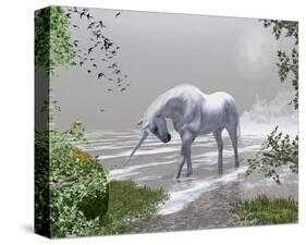 Unicorn Spring Snow Mountains-null-Stretched Canvas