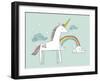 Unicorn Vector/Illustration-lyeyee-Framed Art Print