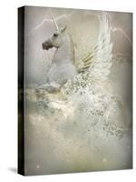 Unicorn-Lynne Davies-Stretched Canvas