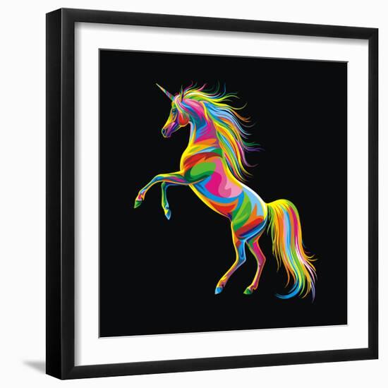 Unicorn-Bob Weer-Framed Giclee Print