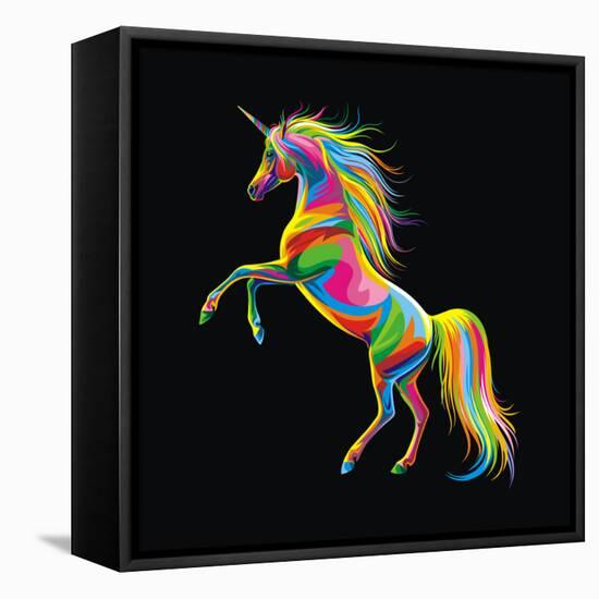 Unicorn-Bob Weer-Framed Stretched Canvas