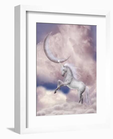 Unicorn-justdd-Framed Art Print