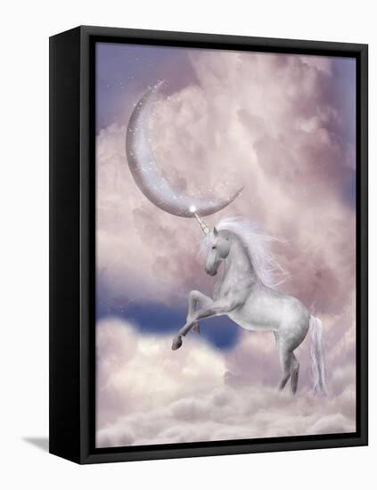 Unicorn-justdd-Framed Stretched Canvas