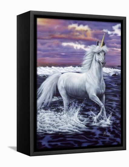 Unicorn-Jenny Newland-Framed Stretched Canvas