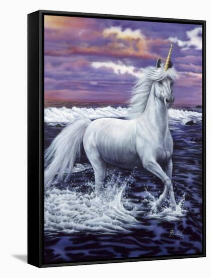 Unicorn-Jenny Newland-Framed Stretched Canvas