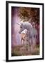 Unicorns Mare and Foal-null-Framed Art Print