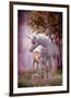 Unicorns Mare and Foal-null-Framed Art Print