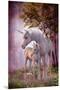 Unicorns Mare and Foal-null-Mounted Art Print