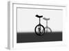 Unicycle Portrait-exty-Framed Premium Giclee Print