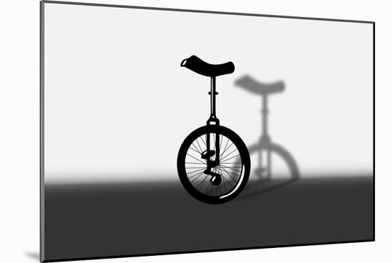 Unicycle Portrait-exty-Mounted Premium Giclee Print