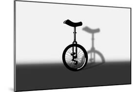 Unicycle Portrait-exty-Mounted Premium Giclee Print