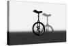 Unicycle Portrait-exty-Stretched Canvas