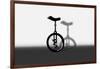 Unicycle Portrait-exty-Framed Art Print