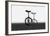 Unicycle Portrait-exty-Framed Art Print