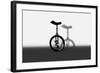 Unicycle Portrait-exty-Framed Art Print