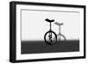 Unicycle Portrait-exty-Framed Art Print