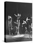 Unicyclists Performering at the Circus-null-Stretched Canvas