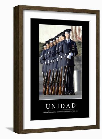 Unidad. Cita Inspiradora Y Póster Motivacional-null-Framed Photographic Print